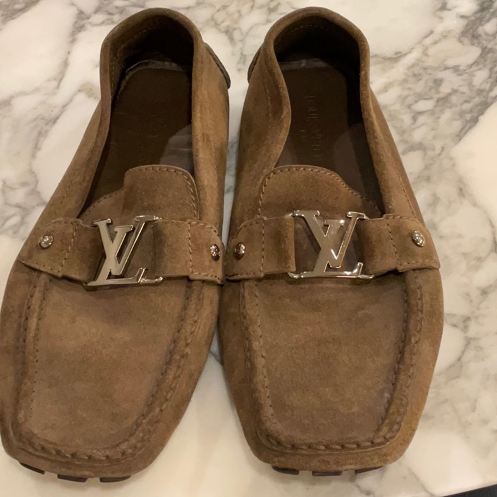 Men’s Louis Vuitton loafers suede shoes